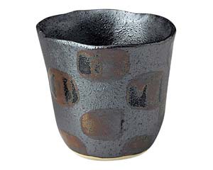 【まとめ買い10個セット品】和食器 ロ430-098 黒市松 陶碗(大)【キャンセル/返品不可】【厨房館】