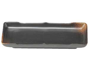 【まとめ買い10個セット品】和食器 ト440-418 焼締 突出皿【キャンセル/返品不可】【厨房館】