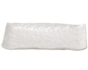 【まとめ買い10個仕掛ける品】和食器  ミ452-418 粉引石目 長角8.0皿【取り止める/返品不可】【勝手もと館】 食器・カトラリー・グラス-皿・プレート-キッチン用品・食器・調理器具