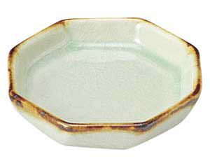 【まとめ買い10個セット品】和食器 ト463-678 翠玉(貫入) 八角 チョク【キャンセル/返品不可】【厨房館】