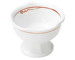 【まとめ買い10個セット品】和食器 ホ075-188 赤絵花紋 梅型高台小鉢(小)【キャンセル/返品不可】【厨房館】|業務用厨房機器の飲食店厨房館