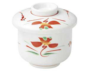 【まとめ買い10個セット品】和食器 ホ111-058 赤絵花紋むし碗【キャンセル/返品不可】【厨房館】|業務用厨房機器の飲食店厨房館