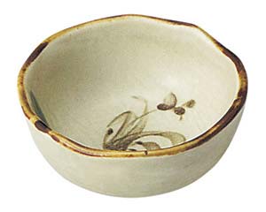 【まとめ買い10個セット品】和食器 オ468-568 織部流し芦絵 千代口【キャンセル/返品不可】【厨房館】