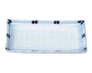 【まとめ買い10個セット品】和食器 ホ478-588 はなやぎ 6.0長角皿(足あり)【キャンセル/返品不可】【厨房館】