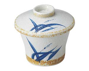 【まとめ買い10個セット品】和食器 ヤ113-038 白淡雪ススキむし碗【キャンセル/返品不可】【厨房館】