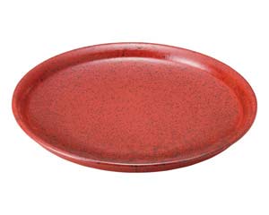 【まとめ買い10個仕掛ける品】和食器  ユ484-098 あかゆず 10.0皿【とり止める/返品不可】【御厨子所館】