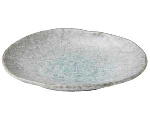 【まとめ買い10個セット品】和食器 ス447-228 青釉 8号小判皿【キャンセル/返品不可】【厨房館】