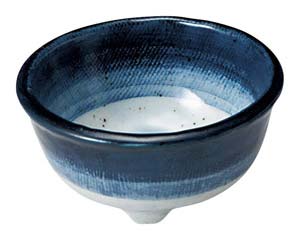 【まとめ買い10個セット品】和食器 オ479-018 藍彩 三ツ足珍味入【キャンセル/返品不可】【厨房館】 14,032円