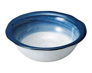 【まとめ買い10個仕掛ける品】和食器  オ479-058 藍彩 ツバ付4.0鉢【とり止める/返品不可】【御厨子所館】