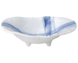 【まとめ買い10個セット品】和食器 ア059-138 青空三ツ足小鉢【キャンセル/返品不可】【厨房館】