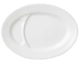 【まとめ買い10個セット品】 ヤ593-368 白玉渕 9インチ餃子皿【キャンセル/返品不可】【厨房館】