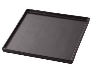 【まとめ買い10個セット品】 ラ559-338 TUBE BLACK 24.5cmスクウェアプレート【キャンセル/返品不可】【厨房館】
