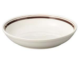 【まとめ買い10個セット品】 コ566-108 カントリーサイドダークブラウン 22.5cmパスタボール【キャンセル/返品不可】【厨房館】
