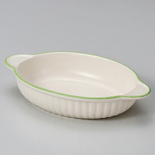 【まとめ買い10個セット品】 ス604-168 グリーンライン小判グラタン【キャンセル/返品不可】【厨房館】