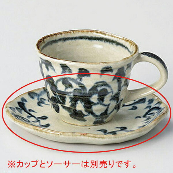 【まとめ買い10個セット品】 オ609-228 タコ唐草コーヒー皿【キャンセル/返品不可】【厨房館】