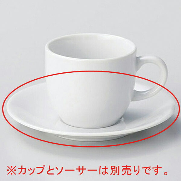 【まとめ買い10個セット品】 ホ615-108 白磁PPコーヒー兼用受皿【キャンセル/返品不可】【厨房館】