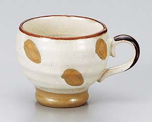 【まとめ買い10個セット品】 イ620-358 粉引点抜ゆったりマグ【キャンセル/返品不可】【厨房館】