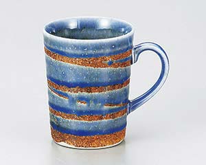 【まとめ買い10個セット品】 ホ619-258 青渦マグカップ【キャンセル/返品不可】【厨房館】｜業務用厨房機器の飲食店厨房館