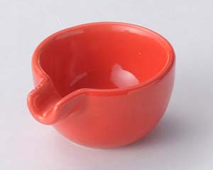 【まとめ買い10個セット品】 ロ623-388 カラー片口珍味 レッド【キャンセル/返品不可】【厨房館】