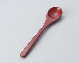 【まとめ買い10個セット品】和食器 エ629-378 [A]茶碗蒸しスプーン 朱塗[洗]【キャンセル/返品不可】【厨房館】