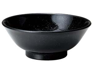 【まとめ買い10個セット品】 カ655-138 アジアン(黒・赤) 黒反高台7.0丼【キャンセル/返品不可】【厨房館】