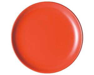 【まとめ買い10個セット品】 カ655-308 アジアン(黒・赤) 赤玉渕21cm皿【キャンセル/返品不可】【厨房館】