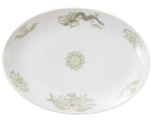 【まとめ買い10個セット品】 ト669-678 緑鳳竜 10インチプラター【キャンセル/返品不可】【厨房館】｜業務用厨房機器の飲食店厨房館