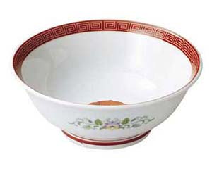 【まとめ買い10個セット品】 オ671-638 朱金雷門 反高台6.8丼【キャンセル/返品不可】【厨房館】