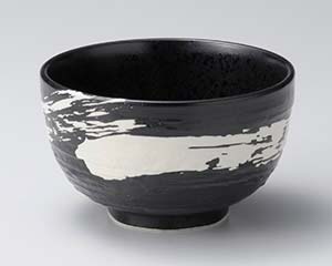 【まとめ買い10個セット品】 カ673-058 極刷毛黒ロクロ目4.5丼【キャンセル/返品不可】【厨房館】