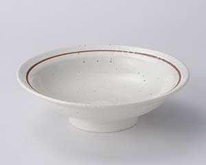 【まとめ買い10個セット品】 ネ673-298 粉引ライン7.0丸高台皿【キャンセル/返品不可】【厨房館】｜業務用厨房機器の飲食店厨房館