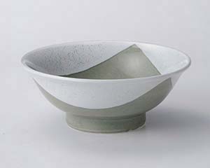 【まとめ買い10個セット品】 ホ672-288 よもぎ三角紋7.0反高台丼【キャンセル/返品不可】【厨房館】