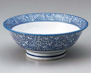 【まとめ買い10個セット品】 ホ675-018 たこ唐草7.0反高台丼【キャンセル/返品不可】【厨房館】