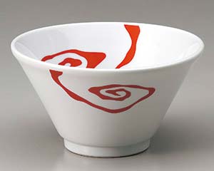 【まとめ買い10個セット品】 イ675-268 白釉赤雲竜深口切立6.3丼【キャンセル/返品不可】【厨房館】