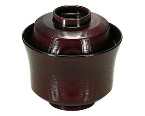 【まとめ買い10個セット品】 エ689-238 [TA]3.1寸京型木目椀 溜[洗]【キャンセル/返品不可】【厨房館】