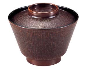 【まとめ買い10個セット品】 エ688-128 [TA]3.3寸布目吸椀 栃[洗]【キャンセル/返品不可】【厨房館】
