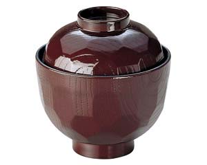 【まとめ買い10個セット品】 ヌ686-138 [A]光亀甲小吸椀 溜【キャンセル/返品不可】【厨房館】