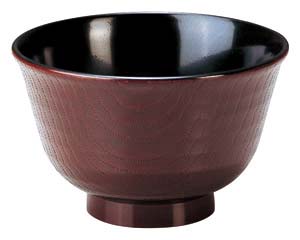 【まとめ買い10個セット品】 ヌ692-208 [A]ロクロ目汁椀 溜内黒(大)【キャンセル/返品不可】【厨房館】