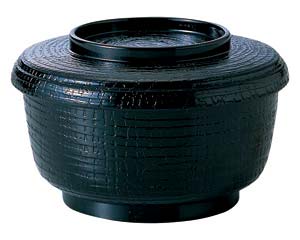 【まとめ買い10個セット品】 ヌ695-058 [A]ケヤキ割子 黒塗(内黒)【キャンセル/返品不可】【厨房館】