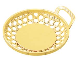 【まとめ買い10個セット品】 エ699-268 [A]3.5寸片手かご クリーム【キャンセル/返品不可】【厨房館】