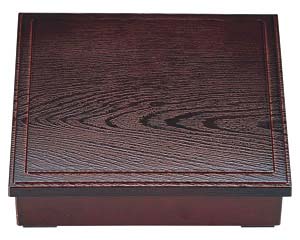 【まとめ買い10個仕掛ける品】 ヌ700-038 [A]8.5寸肌理松花堂 中仕切り別 溜内黒【とり止める/返品不可】【御厨子所館】