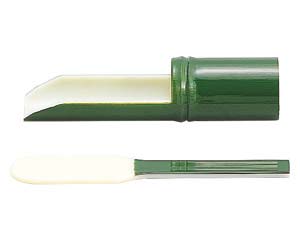 【まとめ買い10個セット品】 エ719-038 [A](小)つみれ入れ グリーン((小)ヘラ付)【キャンセル/返品不可】【厨房館】