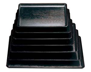 【まとめ買い10個セット品】 ヌ708-238 [A]ケヤキ会席盆 黒SL尺3[ノンスリップ加工]【キャンセル/返品不可】【厨房館】