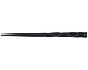 【まとめ買い10個セット品】 エ729-188 [SPS]22.7cm面彫箸ブラック[洗]【キャンセル/返品不可】【厨房館】
