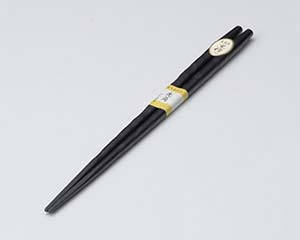 【まとめ買い10個書き割り品】 ユ743-078 先角刻みつける木箸まっ黒仕上(10膳入)【とり止める/返品不可】【勝手もと館】