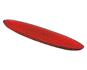 【まとめ買い10個セット品】 ワ740-038 亀甲根来舟型盛皿【キャンセル/返品不可】【厨房館】