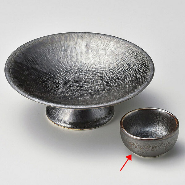 【まとめ買い10個仕掛ける品】和食器 ツ014-188 黒たま物丸未来永劫口【御厨子所館】
