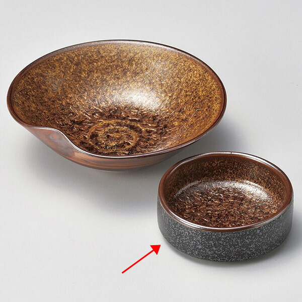 【まとめ買い10個書き割り品】和食器 ユ019-388 金たま物 生生世世口【勝手もと館】