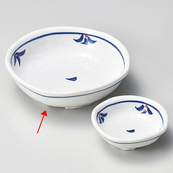 【まとめ買い10個セット品】和食器 ロ021-228 青い花 刺身鉢【厨房館】|業務用厨房機器の飲食店厨房館