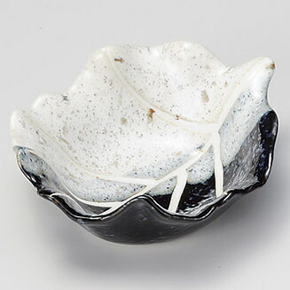 【まとめ買い10個セット品】和食器 ウ077-028 白雪葉型小付【厨房館】