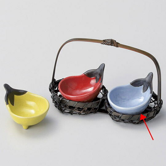 【まとめ買い10個書き割り品】和食器 キ090-038 青釉 茄子型繊細さ【勝手もと館】